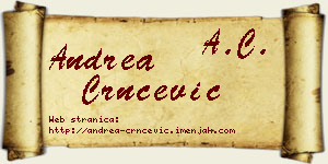 Andrea Crnčević vizit kartica
